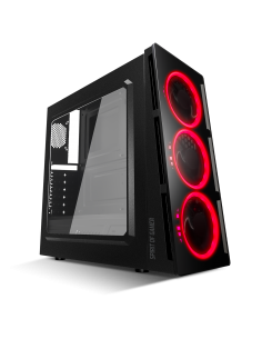 SPIRIT OF GAMER - Boitier PC Gamer RGB Ghost One - Façade et Paroi en Verre  Trempé - 60 Modes de Rétroéclairage - 2 Ventilateur Adressable 120mm Inclus  - Compatible Aura/MSI Mystic/ASROCK : : Jeux vidéo