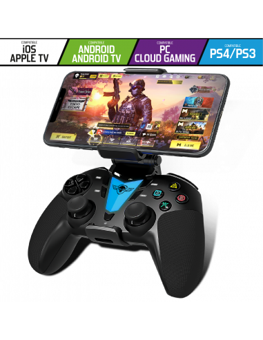 Manette de jeu Bluetooth sans fil pour smartphone, tablette, PC et TV